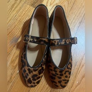 NWOB MADEWELL LEOPARD REMY Mary Jane Flat